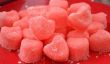 Heart Shaped alimentaire Jour 3: Framboise Mint coeurs sucre