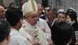 Pape Francis pourparlers Mort, retraite et le pape Benoît XIV sur émérite tour d'avion De la Corée du Sud