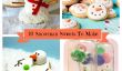 10 Snowman Sweets For Kids: Cupcakes, les cookies, Pops, Yum!