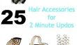 25 Accessoires cheveux Chignons pour 2 minutes