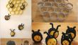Mignon Beehive Made bricolage sur des rouleaux de papier et de Kinder Surprise