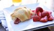 Petit-déjeuner rapide: jambon et fromage Rolls Croissant