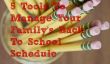 5 outils pour gérer Retour de votre famille à l'annexe école