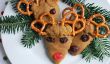 Kid-Made renne cookies avec Adorable Pretzel Antlers
