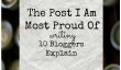 10 blogueurs: "Le Post je suis le plus fier"