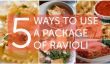 5 façons d'utiliser un paquet de raviolis