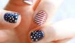 10 Nails patriotique pour la quatrième de Juillet