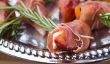 Prosciutto-Wrapped prunes grillées avec Gorgonzola et Rosemary