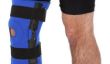 Utilisez attelle de genou en faisant du jogging droit