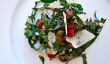 Salade saine Kale de parmesan et de canneberges séchées