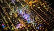 Superbes Nuit Temps Photos de New York à partir de 7500 pieds