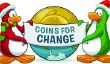 Club Penguin Utilise pièces virtuelles pour créer un réel changement