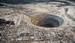 Abandonné mine de diamants Mir en Russie