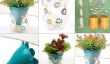 Bricolage - Pot de fleurs fabriqué à partir de bouteilles en plastique