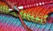 Tricoter dernière rangée - afin de gérer votre écharpe