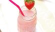 Homemade lait fraise