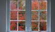 Images de la fenêtre d'automne de papier de soie - Bastelanleitung