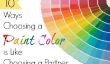 10 façons Choix d'une couleur de peinture est comme choisir un partenaire