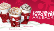 Starbucks: acheter un en obtenir un gratuitement Boissons vacances !!