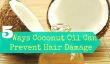 Dommages 5 façons huile de coco peut empêcher cheveux
