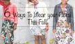 6 façons de porter votre Ce floral automne!