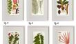 6 Prints Superbe Téléchargeable botaniques