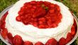 Gâteau au chocolat Irrésistible Avec fraises fraîches Remplissage