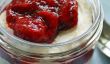Strawberry Cheesecake-rhubarbe dans un bocal