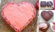 Jour Heart-Shaped la recette de gâteau de la Saint Valentin