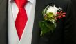Fleurs pour les hommes - Prendre un bouton de mariage lui-même