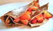 Pêche rôtie et Framboise Crêpes: A Summer dessert sain