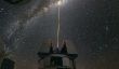 Photos spectaculaires du système étoile guide laser