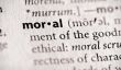 Quelle est la morale et de la façon d'agir moralement?