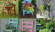 Donnez votre vieille chaise une seconde chance et le transformer en une décoration belle et originale pour votre jardin