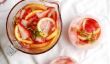 Une recette estivale mousseux fraises Sangria