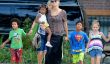 Whoa!  Heidi Klum Flâneries autour dans un Top transparent avec ses enfants (Photos)