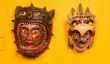 Masques rares et précieux indigènes mexicains reversés à Mexic-Arte Museum à Austin, Texas