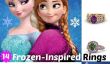 14 Bagues de fiançailles Inspiré par Disney «gelée»