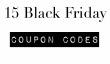 15 Black Friday Codes promos
