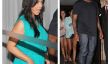 Enceinte Kim Kardashian et Kanye West sont là pour dîner!  Pourquoi est Kim cette robe?  (Photos)