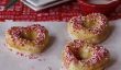 Baked non frits: Heart Shaped Doughnuts pour la Saint-Valentin