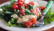 Dîner d'été claires et fraîches: Salade de tomates et basilic