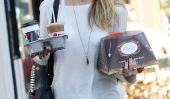 Busted!  Jessica Alba repéré avec gâteau et du café dans Santa Monica en Californie !!  (Photos)
