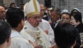 Pape Francis pourparlers Mort, retraite et le pape Benoît XIV sur émérite tour d'avion De la Corée du Sud