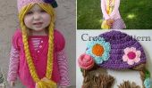 DIY Crochet Hat Rapunzel de caractère avec longues tresses