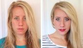 Routine de beauté: avant et après