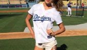 Regarder un Drunk Chrissy Teigen jeter la première hauteur à un jeu Dodgers [Vidéo]