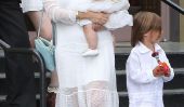 Kim Kardashian enceinte Saute Out On Church Service Pâques avec sa famille (Photos)