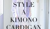 Comment Style kimono Cardigan