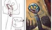The Monster Engine: des dessins d'enfants Peintes réaliste